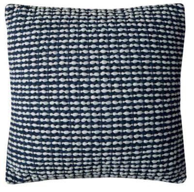 Navy/White Texture Stripe Throw Pillow (20"x20")