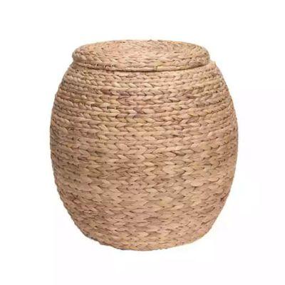 Large Water Hyacinth Wicker Storage Basket