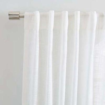 Sheer Crosshatch Curtains