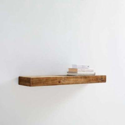 Reclaimed Wood Floating Shelf