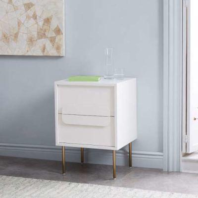 Gemini Nightstand - White Lacquer