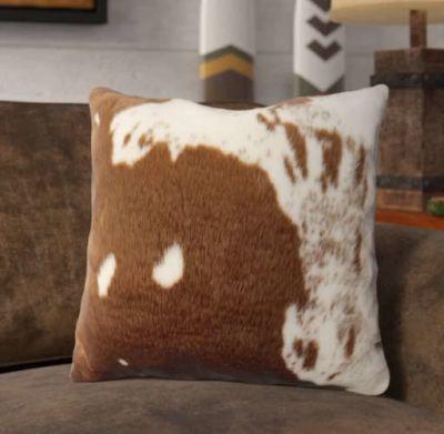 Bonneval Faux Leather Throw Pillow 18" 