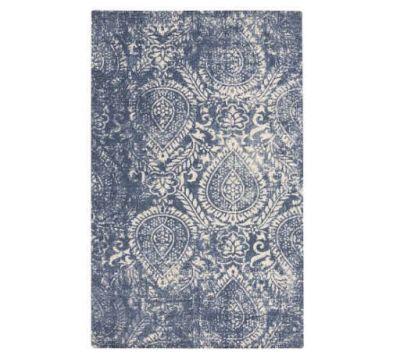 SHILAH SYNTHETIC RUG - BLUE 9"X12"