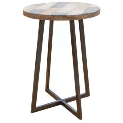 Tisbury Rustic Wood End Table