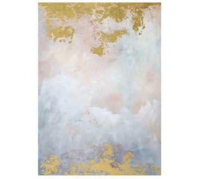 BLUSHING BREEZE HAND EMBELLISHED CANVAS PRINT