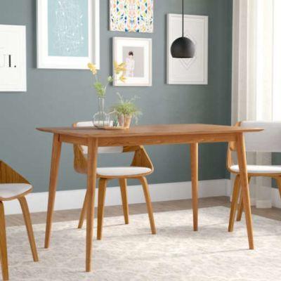 Goodyear Mid Century Modern Wood Dining Table