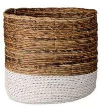Daggett Raffia and Banana Leaf Basket (Small)