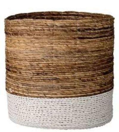 Daggett Raffia and Banana Leaf Basket (Large)