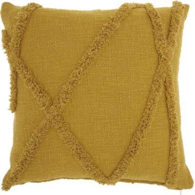 Remi Textured Striped Cotton Throw Pillow