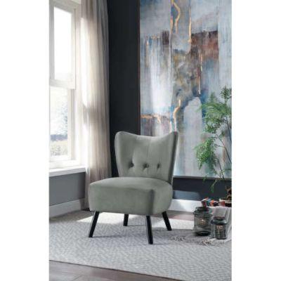 Holeman Velvet Slipper Chair