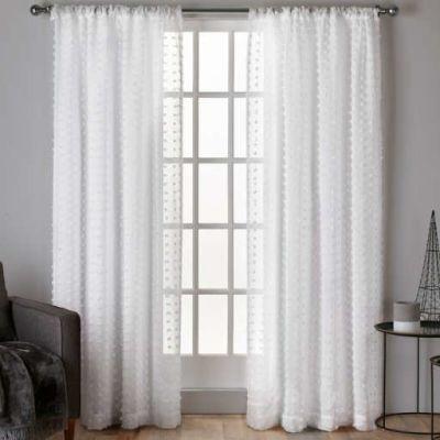 Joss & Main Essentials Solid Sheer Rod Pocket Curtain Panels