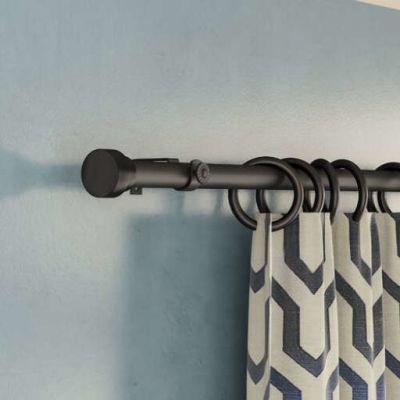 New Hartford Single Curtain Rod and Hardware Set