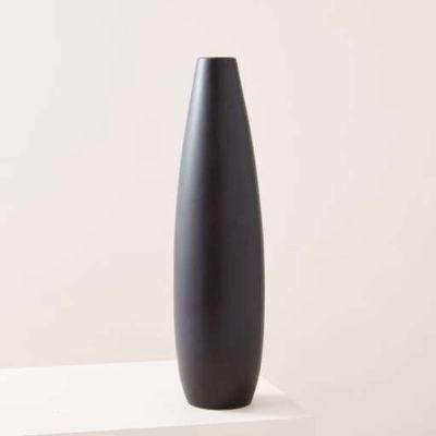 Pure Black Ceramic Vases Bottle 