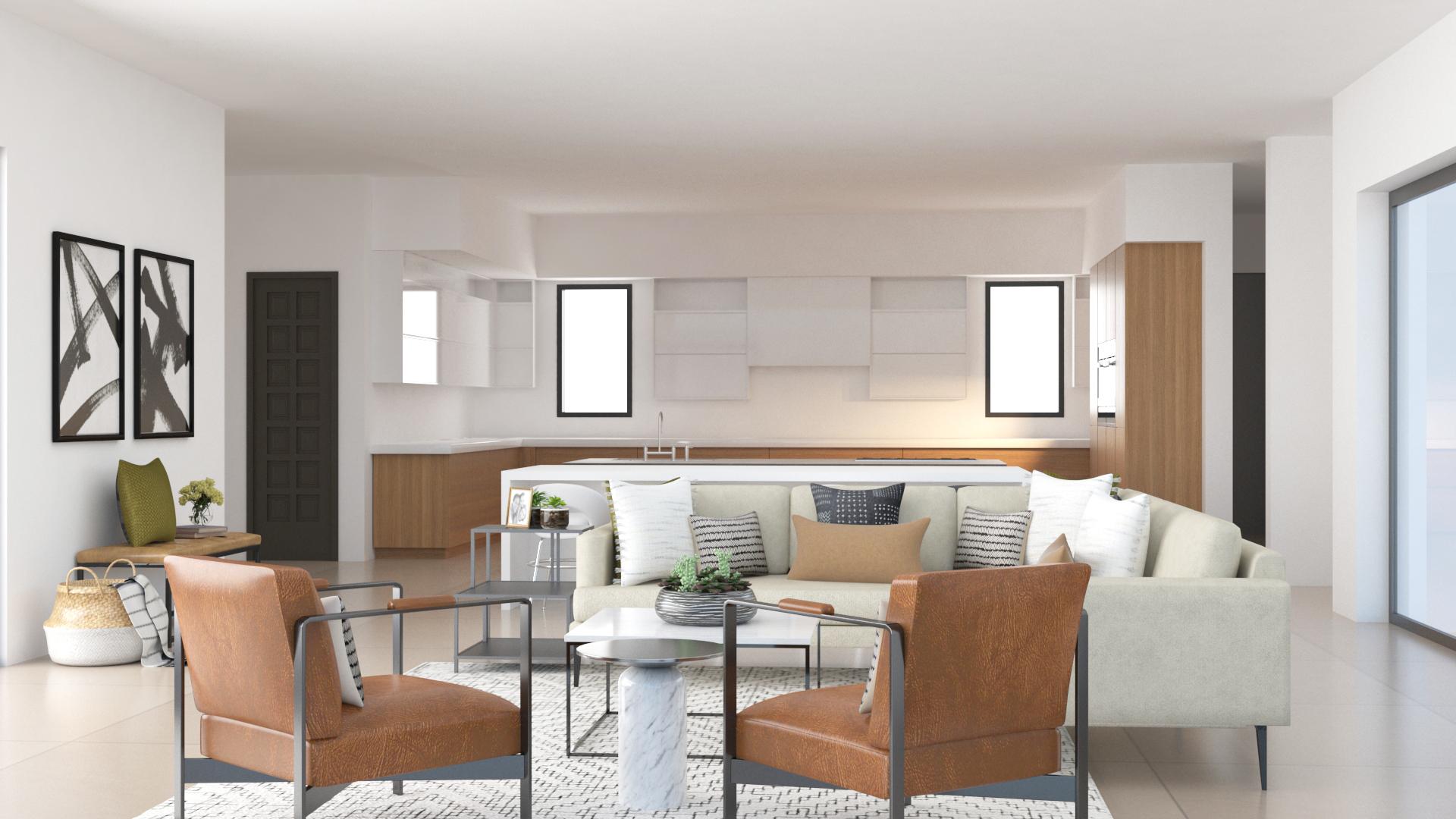 Modern Living Room With Industrial Touches