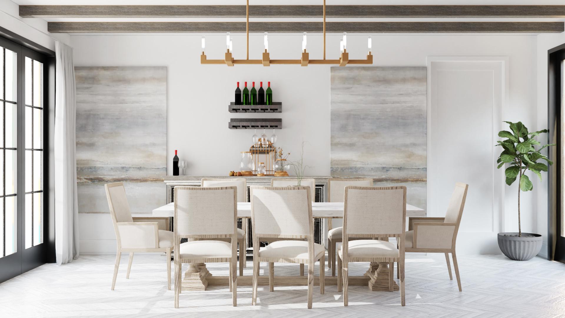 Seating Space For Large Gatherings Formal Farmhouse