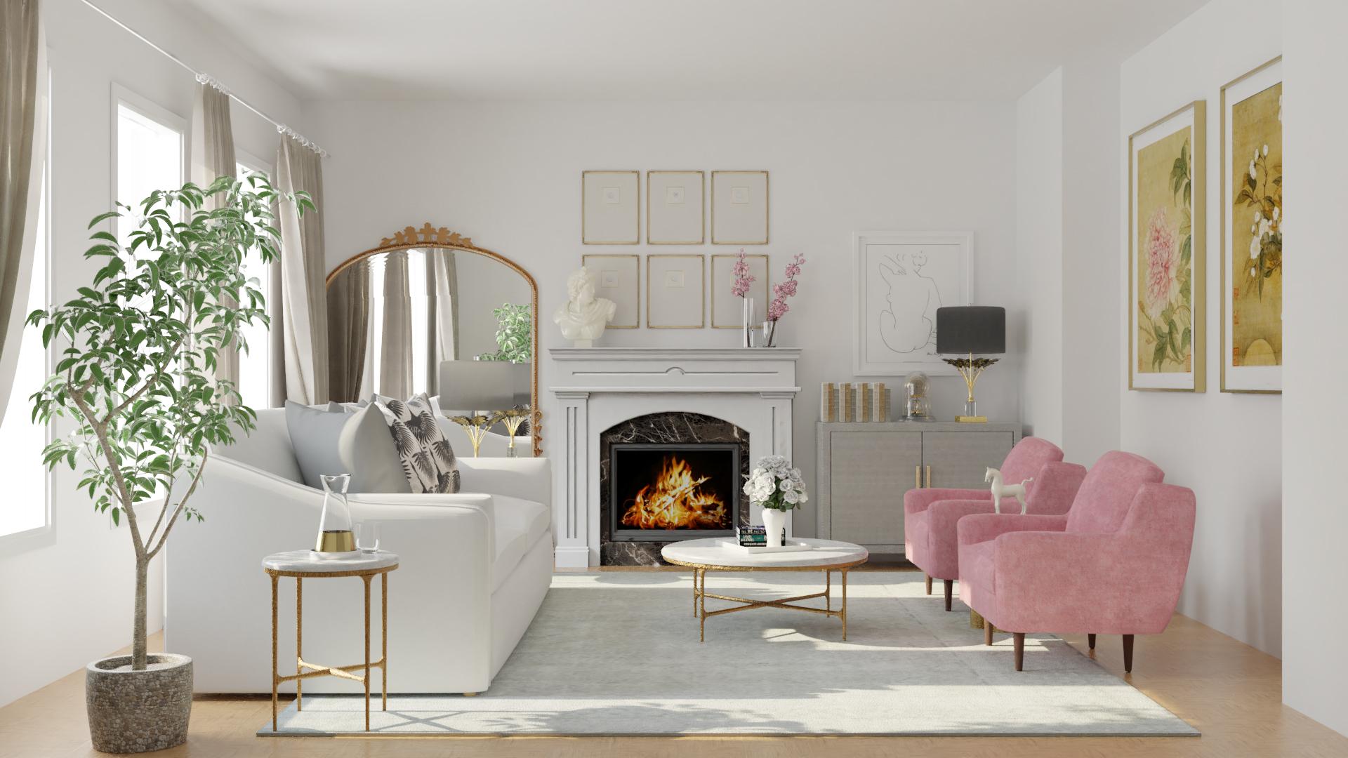 Feminine Classic Living Room
