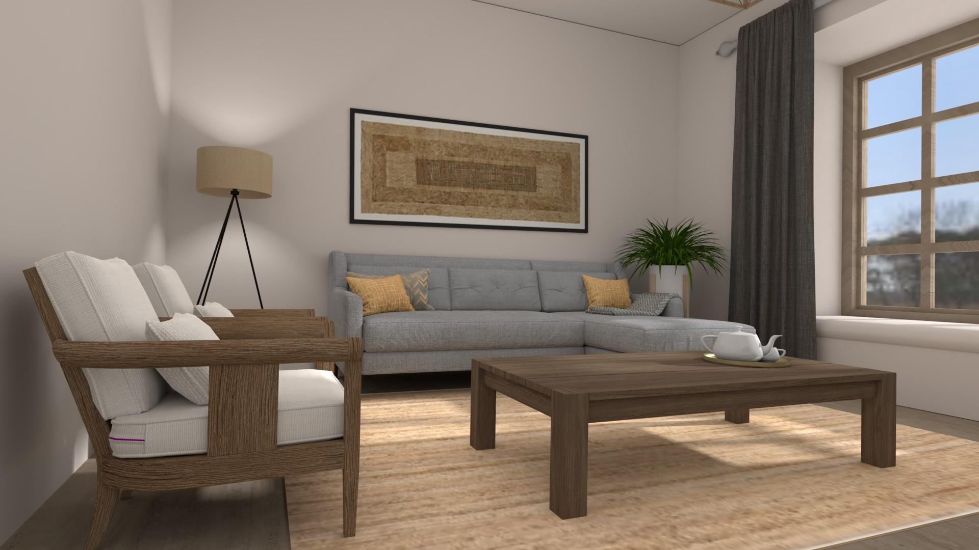 An all Natural Modern Farmhouse Living Room