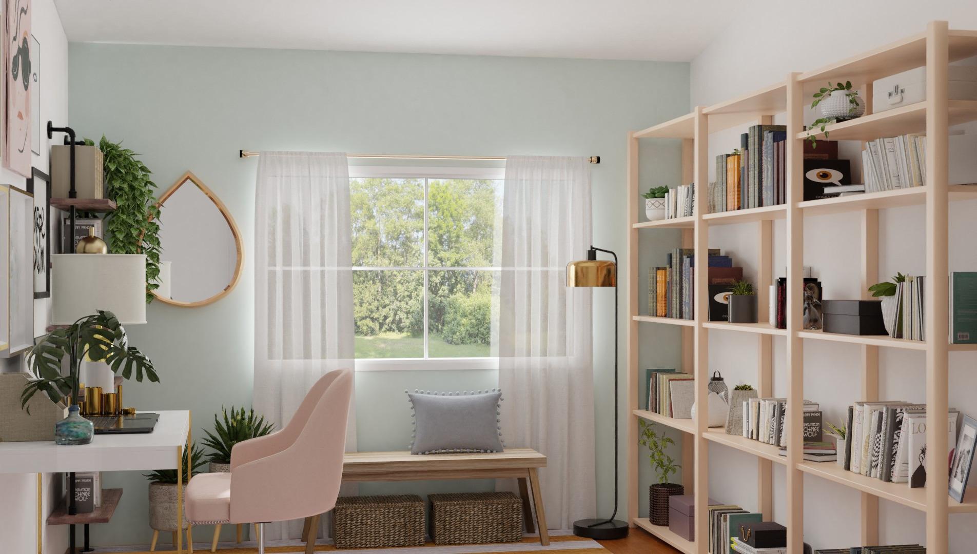 Feminine Office: Elegant Eclectic
