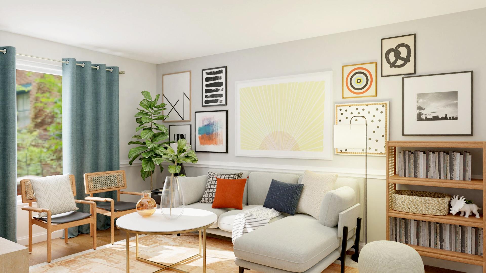 Bright and Cozy: Boho Eclectic Living Room