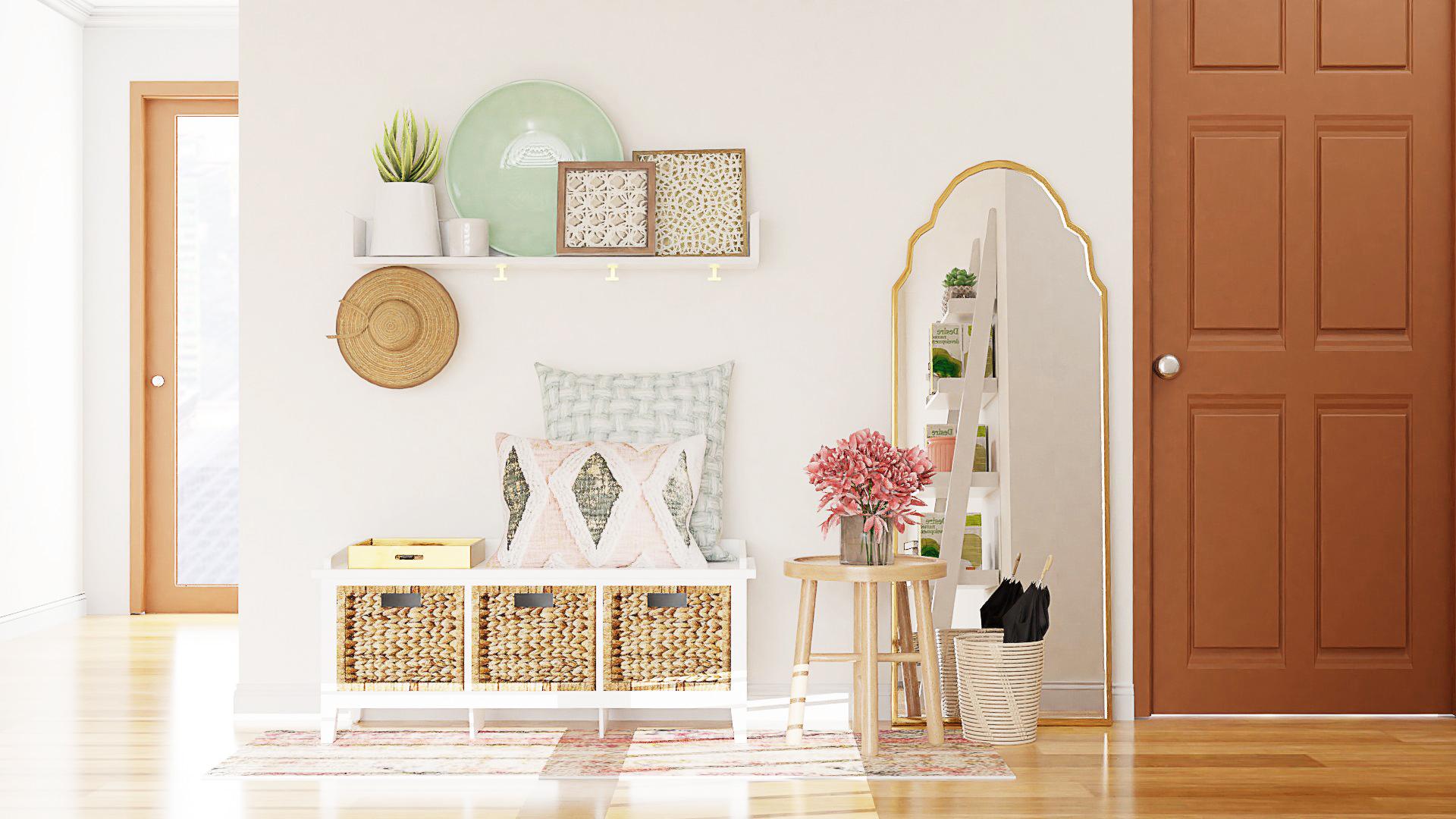 Ample Storage Entry: Traditional Farmhouse