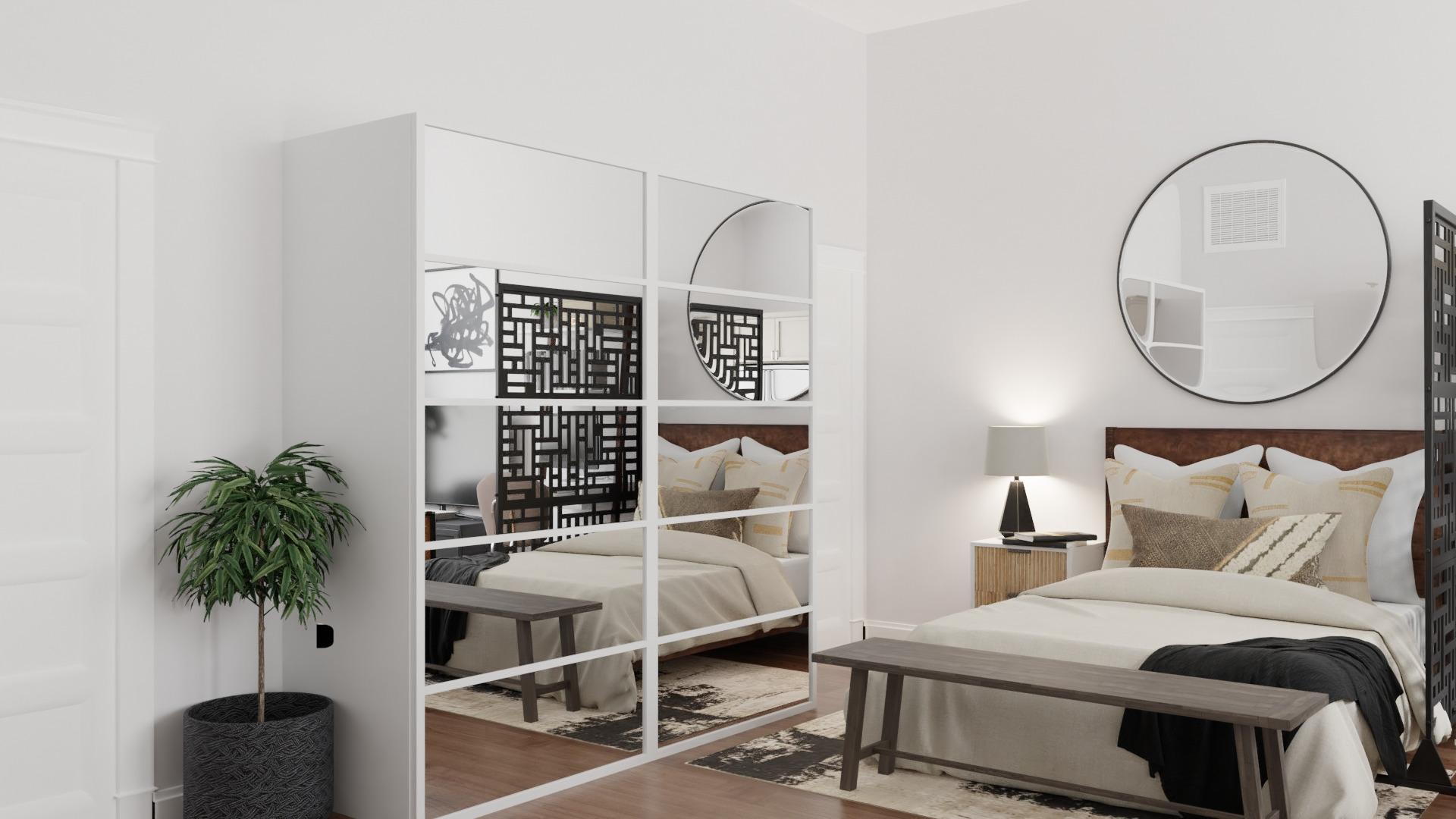 Privacy Screen: Mid Century Urban Studio