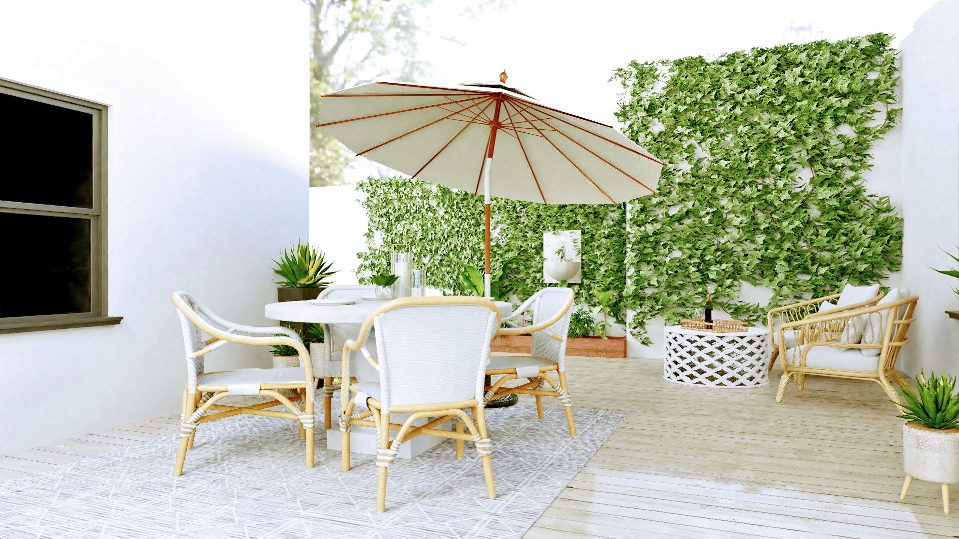 Coastal Entryway Casual Summer Haven Patio Design