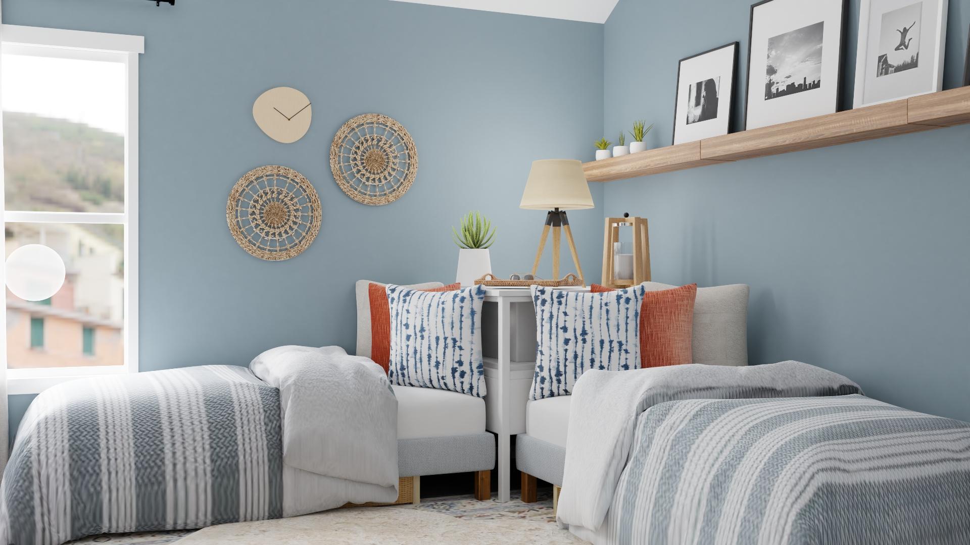 The Perfect Twins Room:  Modern Transitional Kid's Room