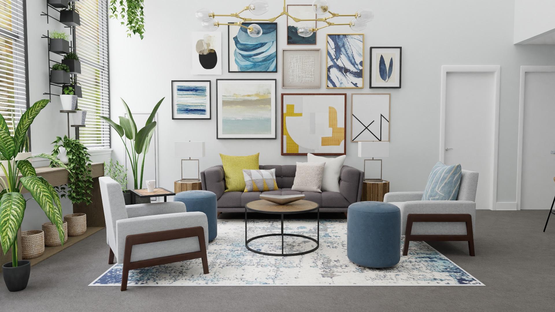 An Urban-Eclectic Living Room Suited for Plant Lovers