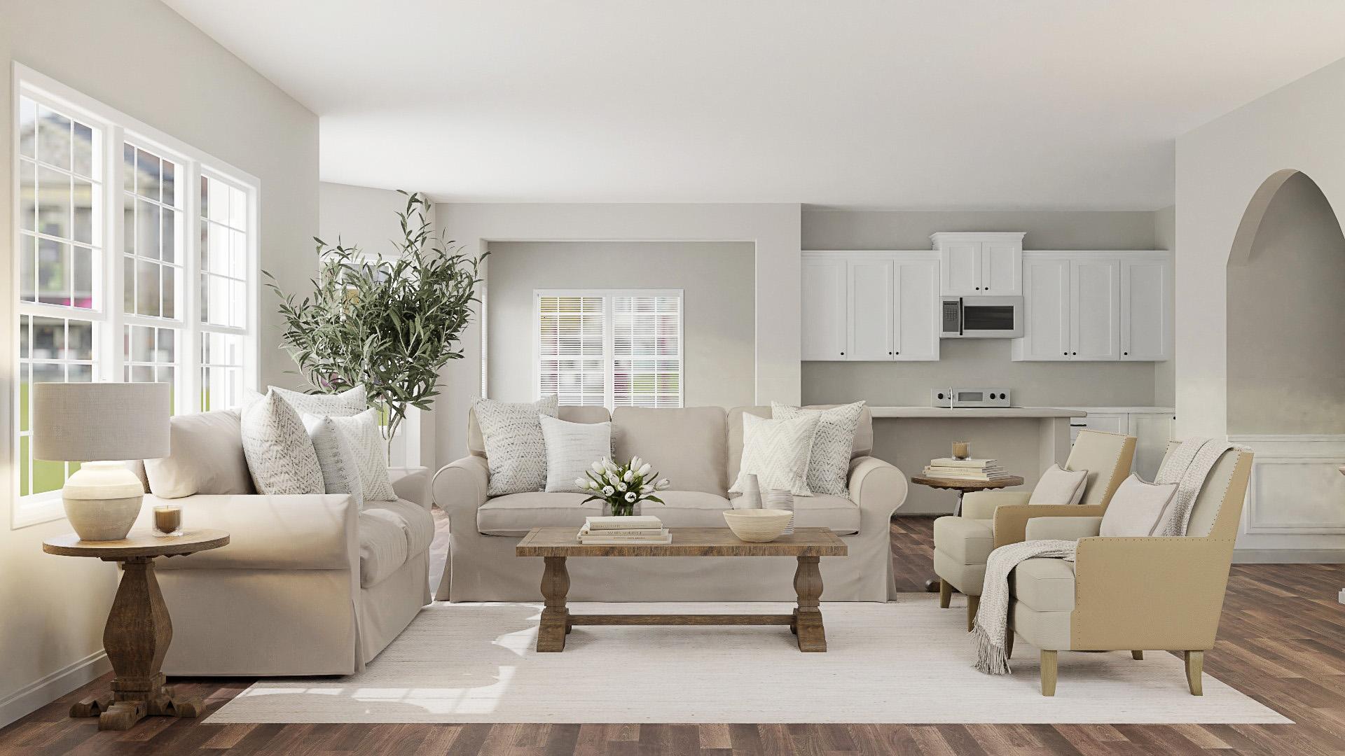Inviting & Calming Classic Living Room