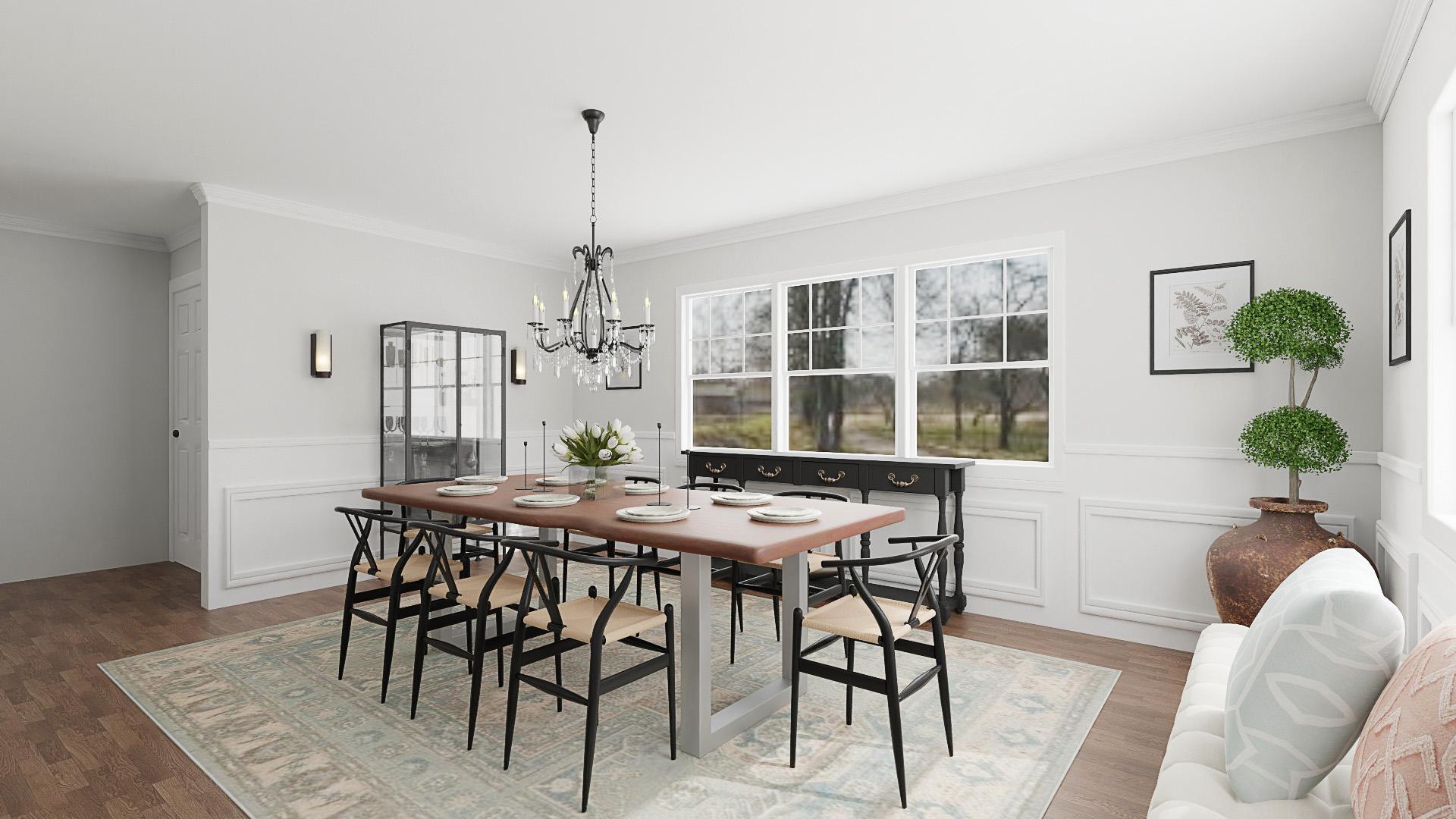 A Royal-Inspired Modern Dining Room 