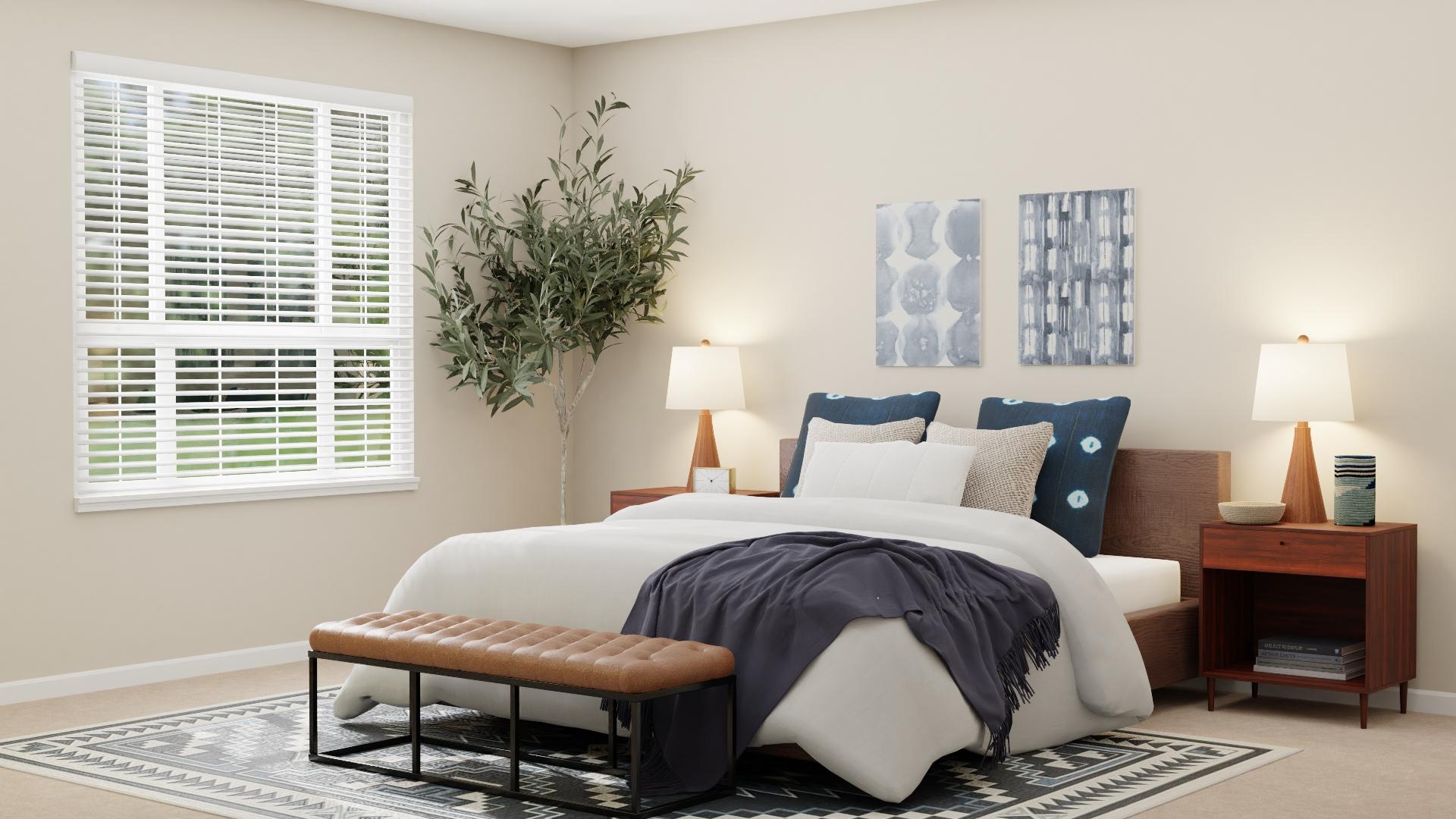 A Simple Mid-Century Rustic Bedroom for Sweet Dreams