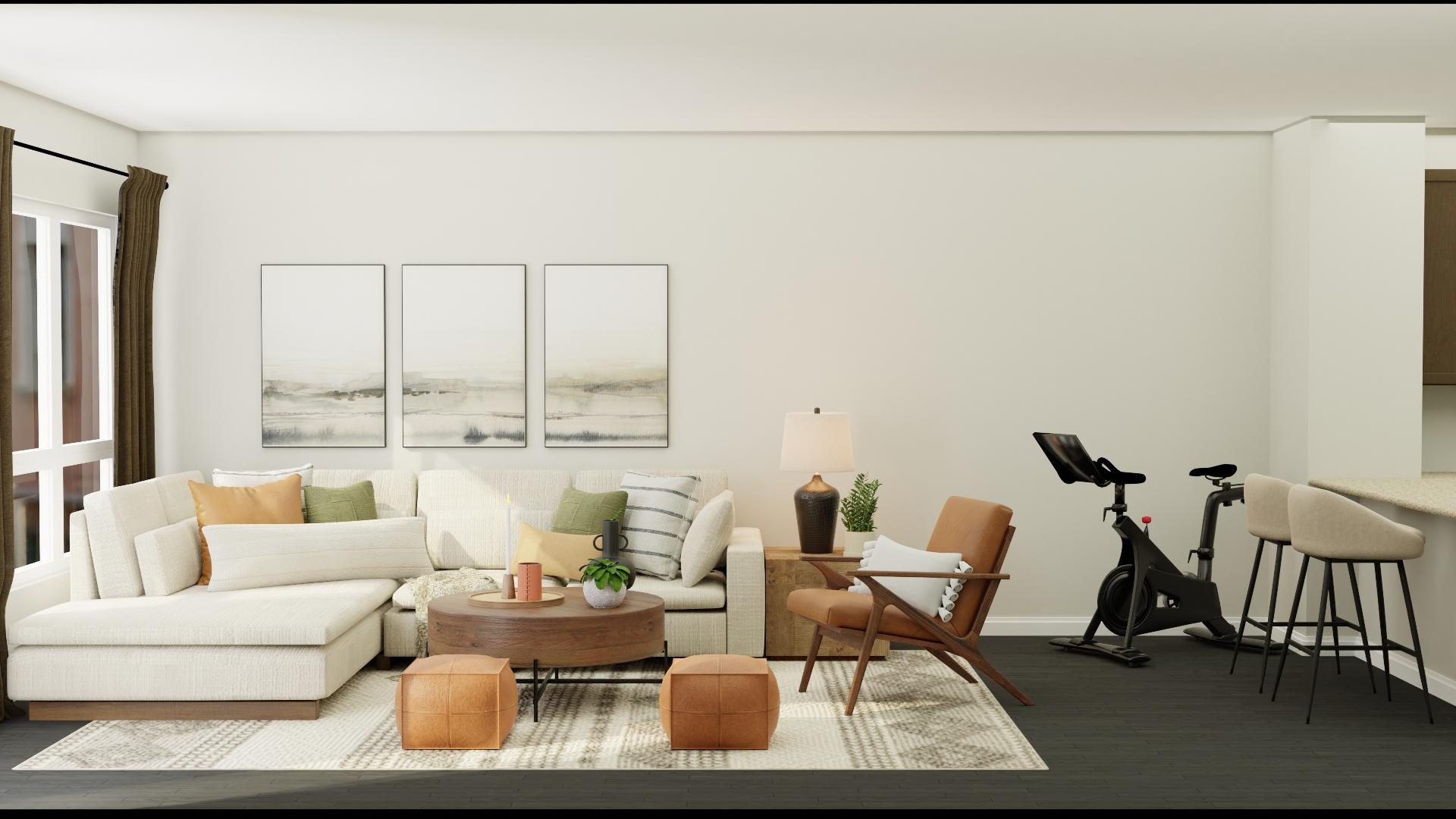 An Exquisite and Elegant Living Room Design with Neutral Tones