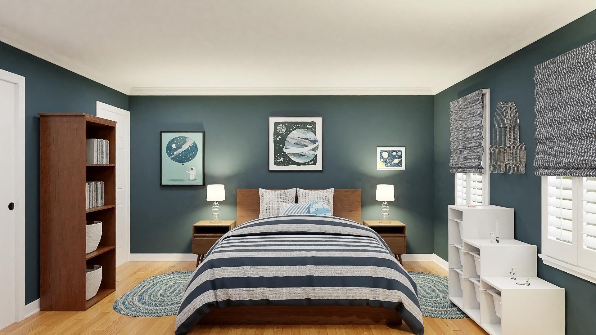 Out-Of-This-World Transitional Kid's Bedroom