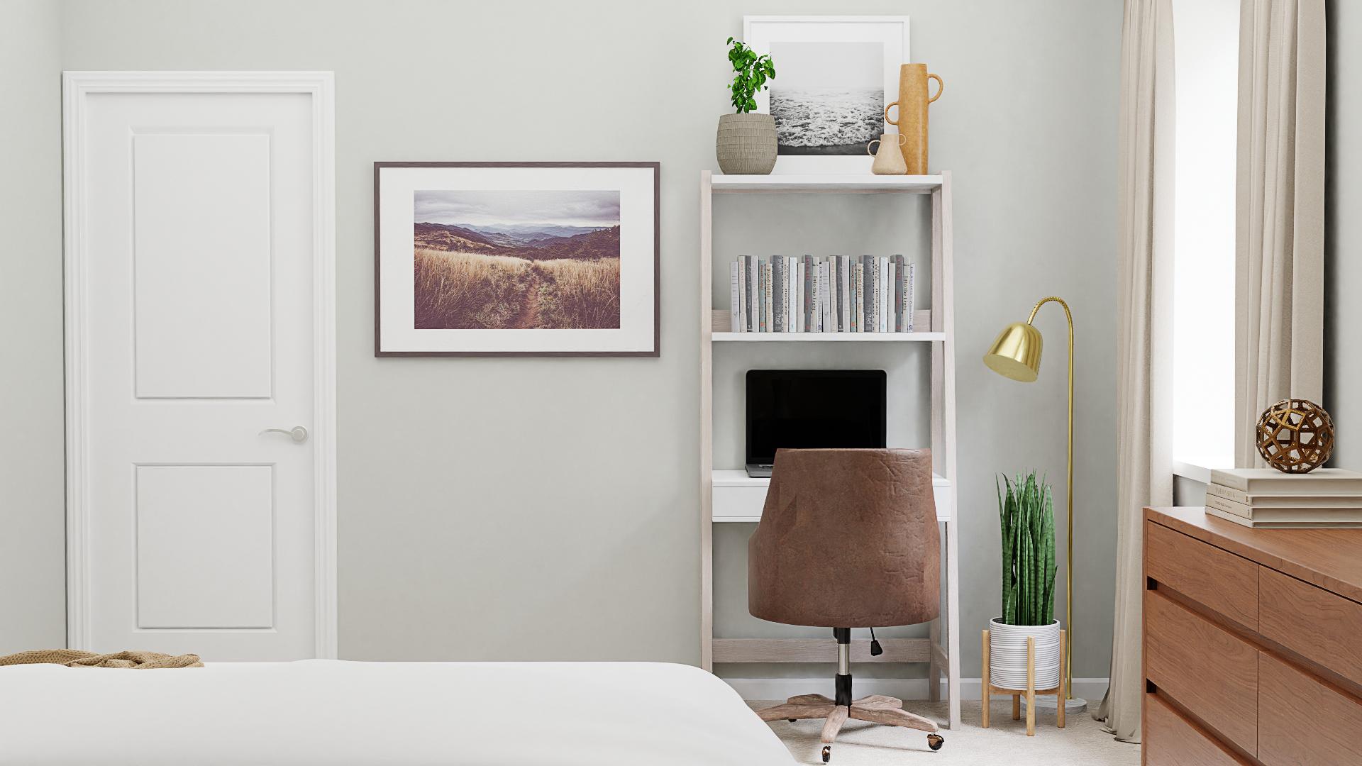 Nature-Inspired Mid-Century Bedroom