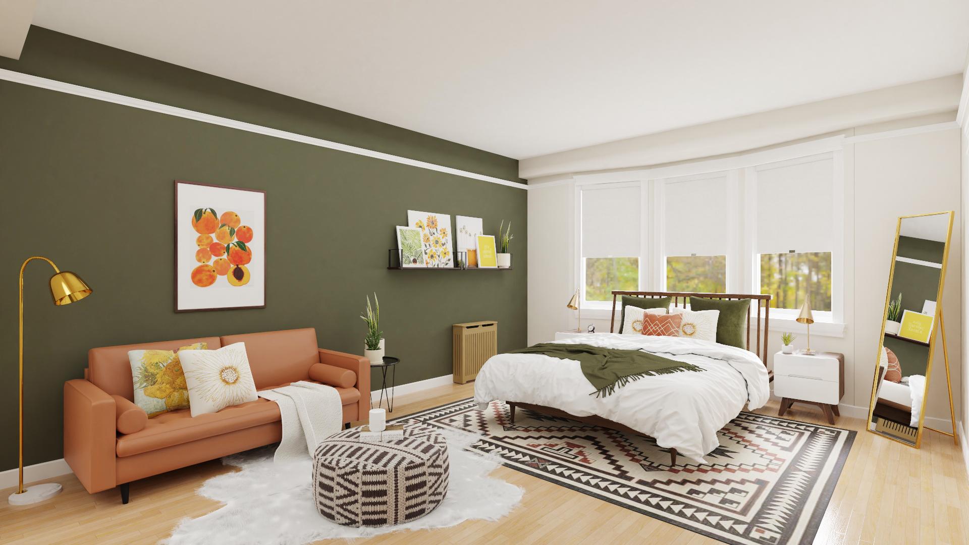 Earthy Boho Modern Studio Apartment
