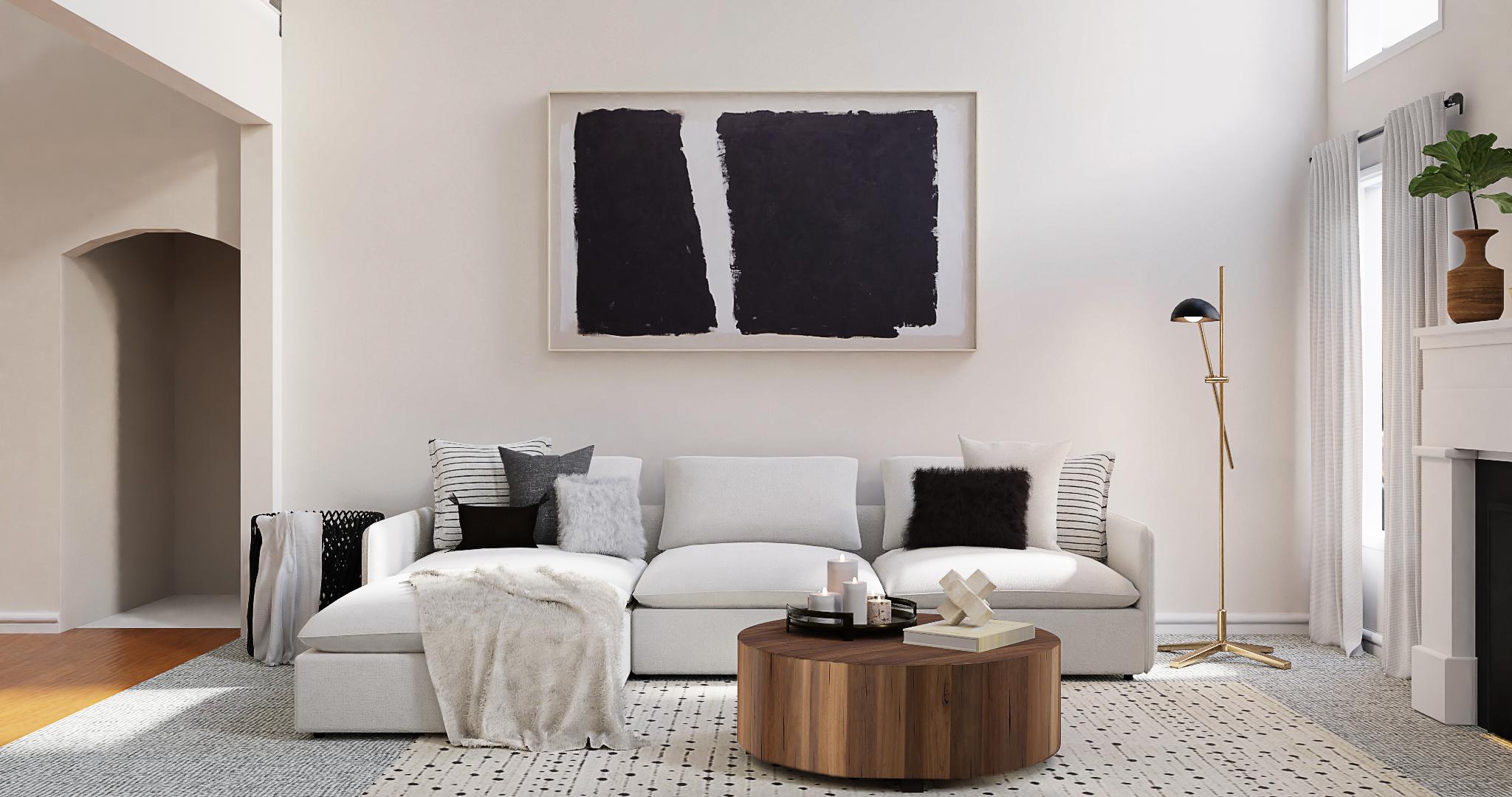 A Welcoming Scandinavian Living Room