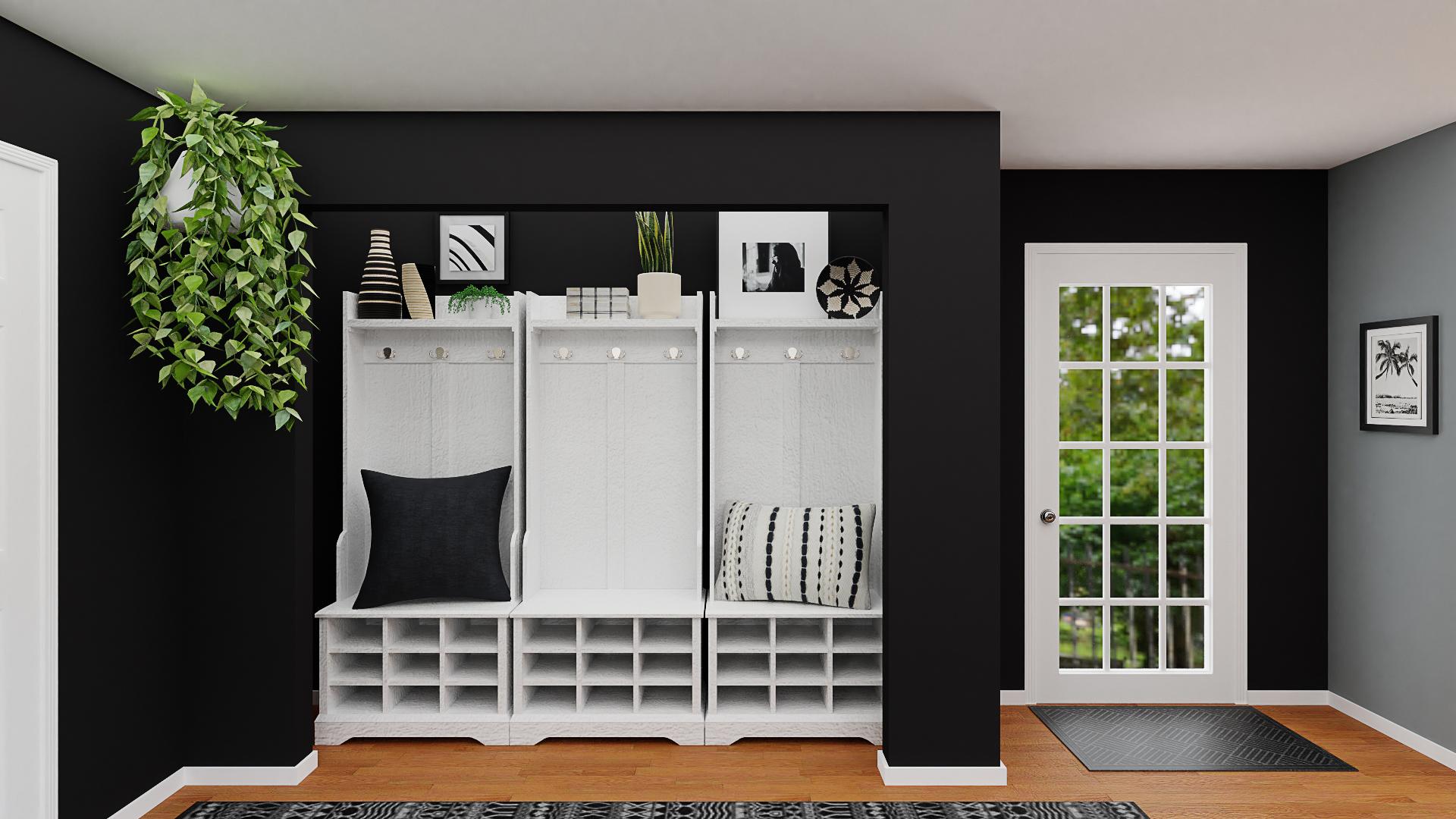 Storage Solutions: Mid-Century Modern Entryway 