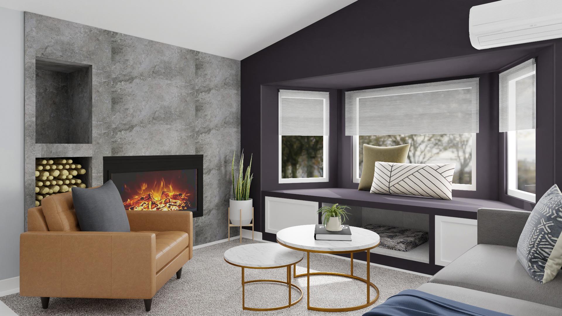 Window Nook: Modern Open Living Space