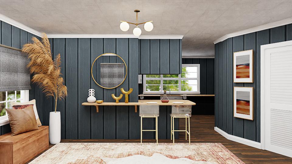 A Glam Entryway With A Splash Of Crimson