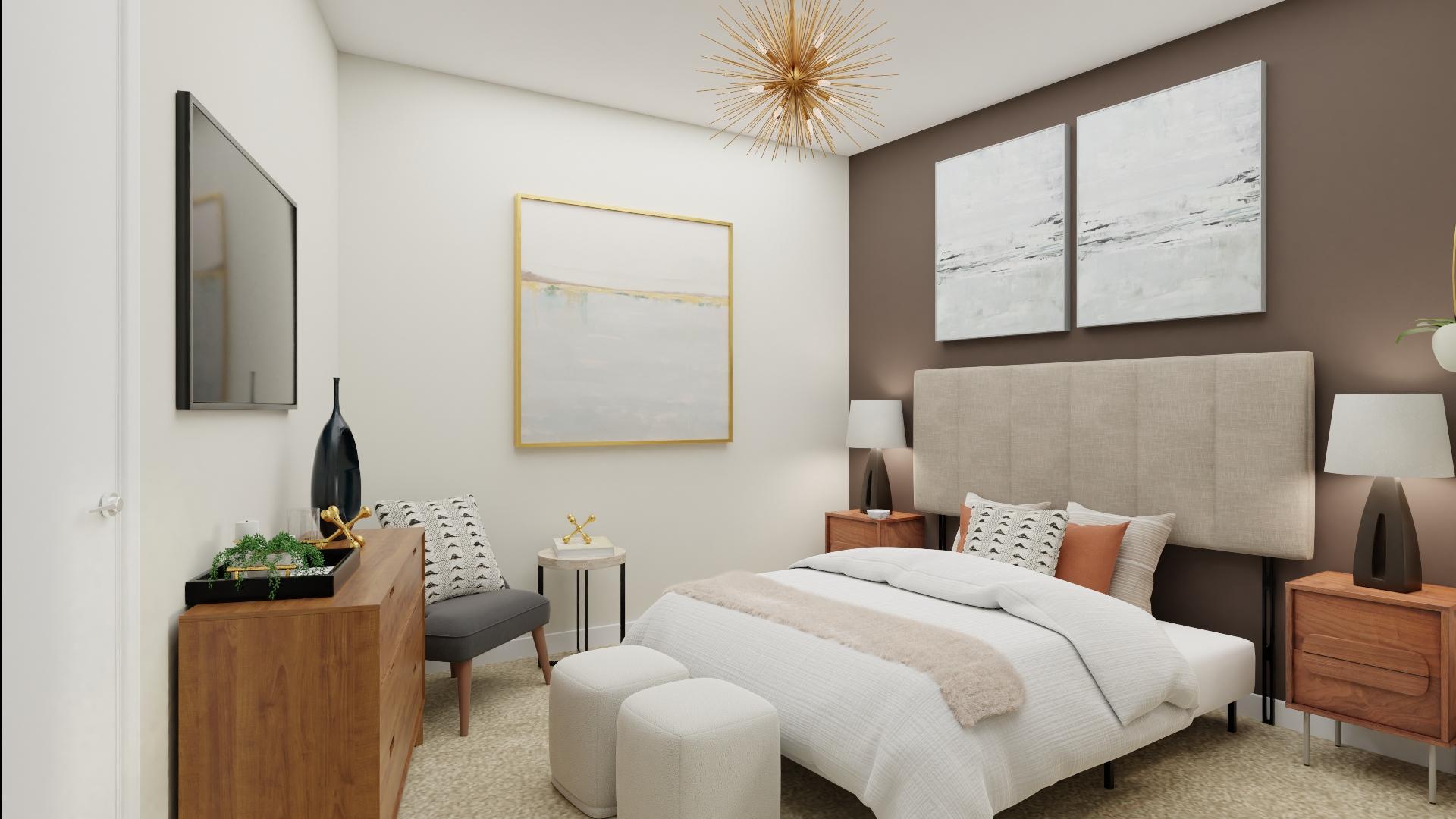 Unwind In This Mid-Century Modern Bedroom