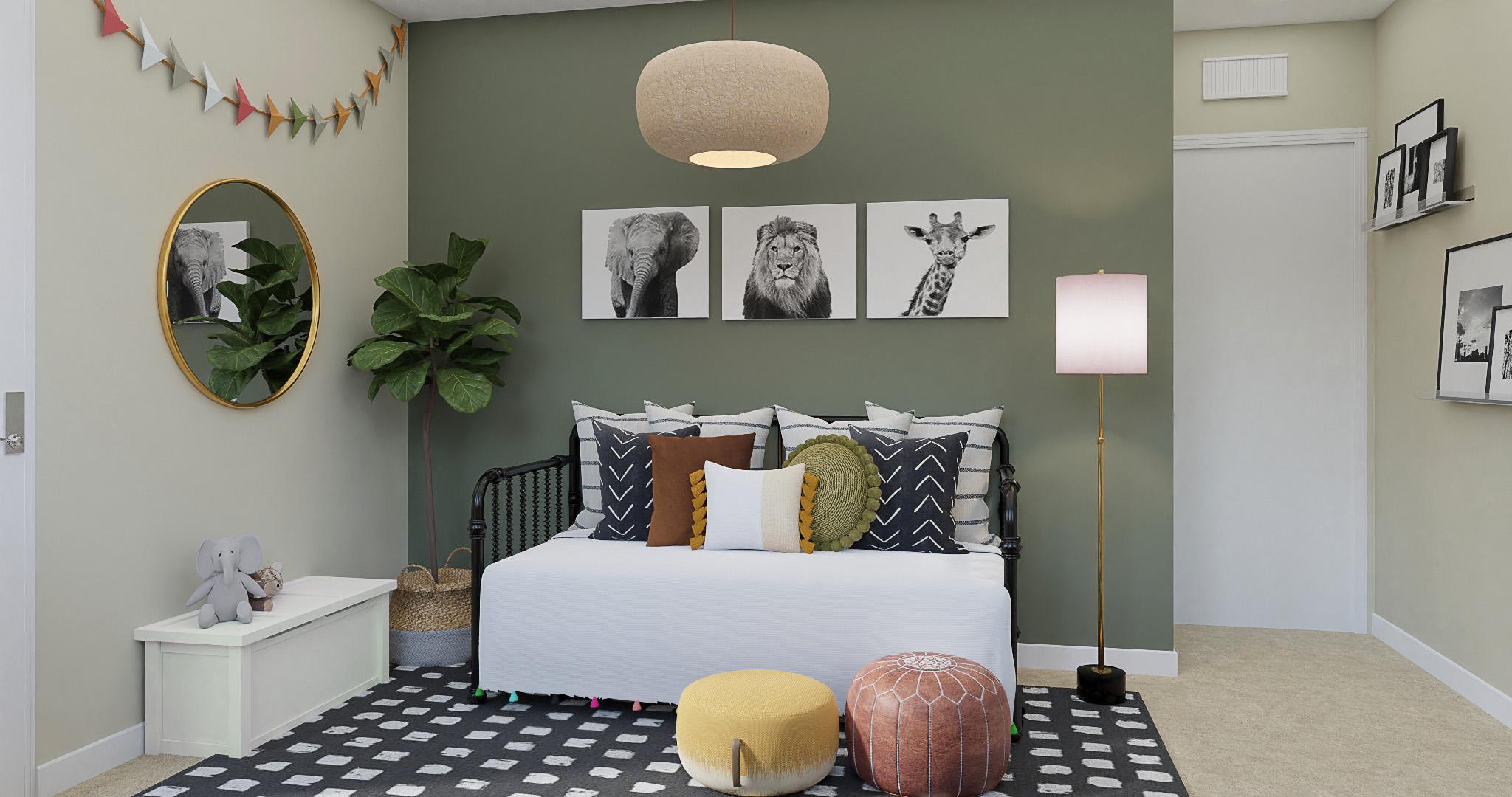 Jungle Theme: An Eclectic Kids Bedroom