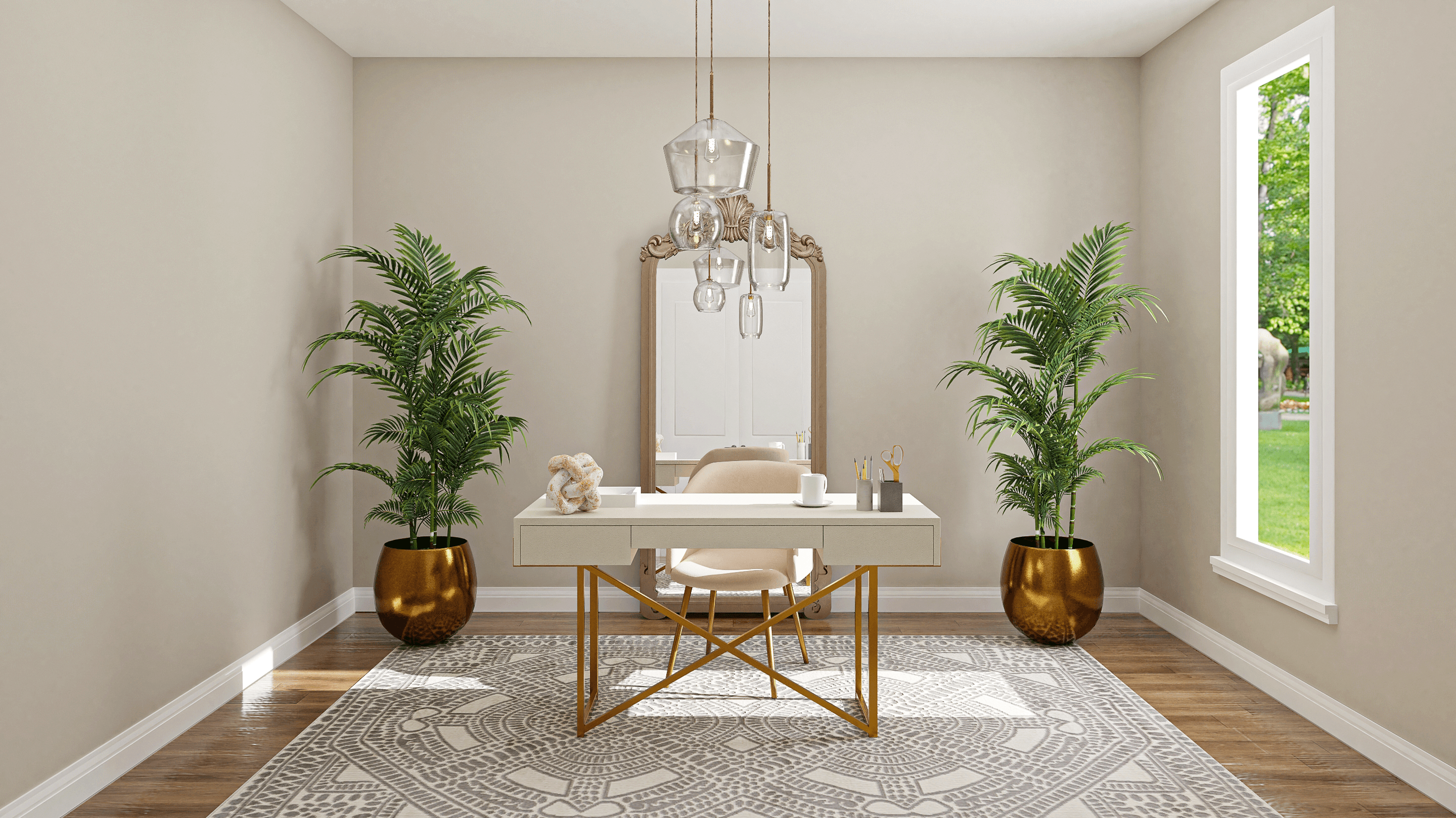Glamorous Furniture: A Modern Glam Home Office