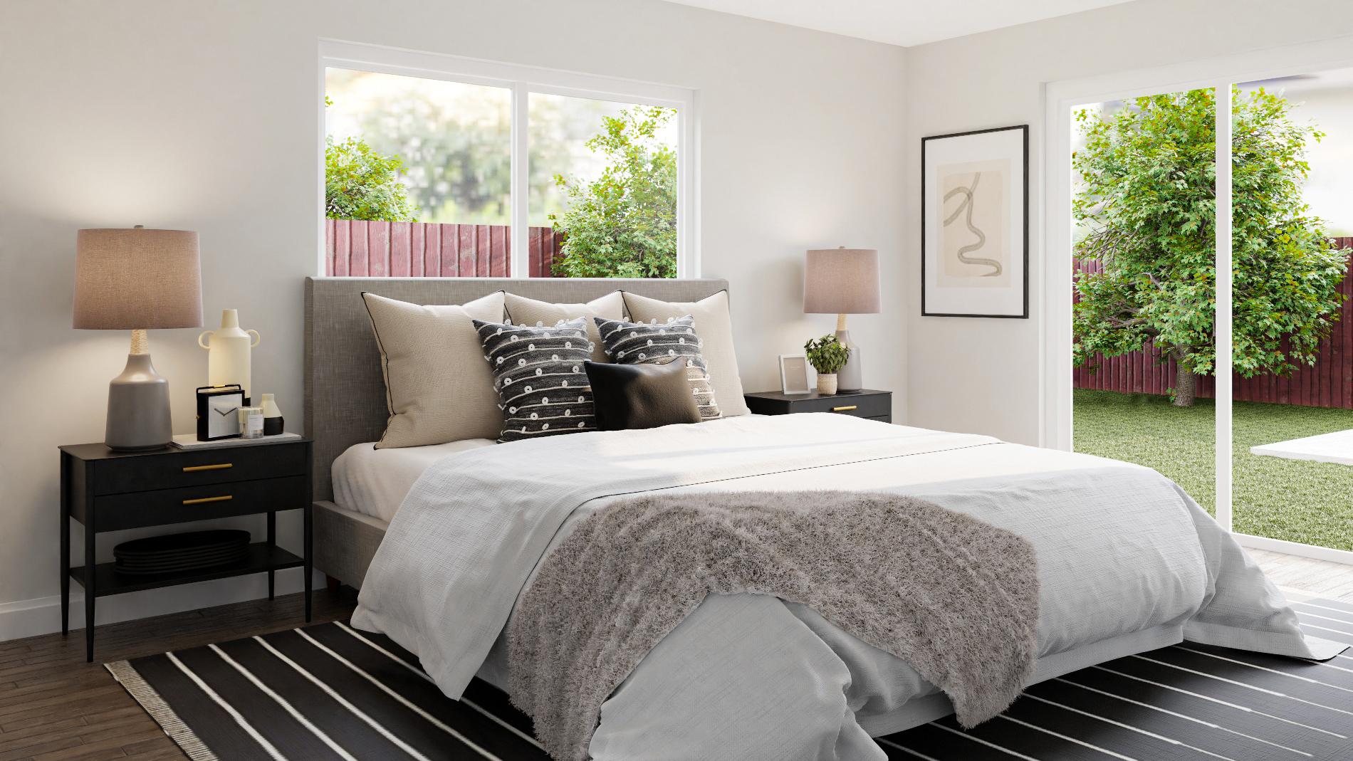 An Elegant Contemporary-Industrial Bedroom