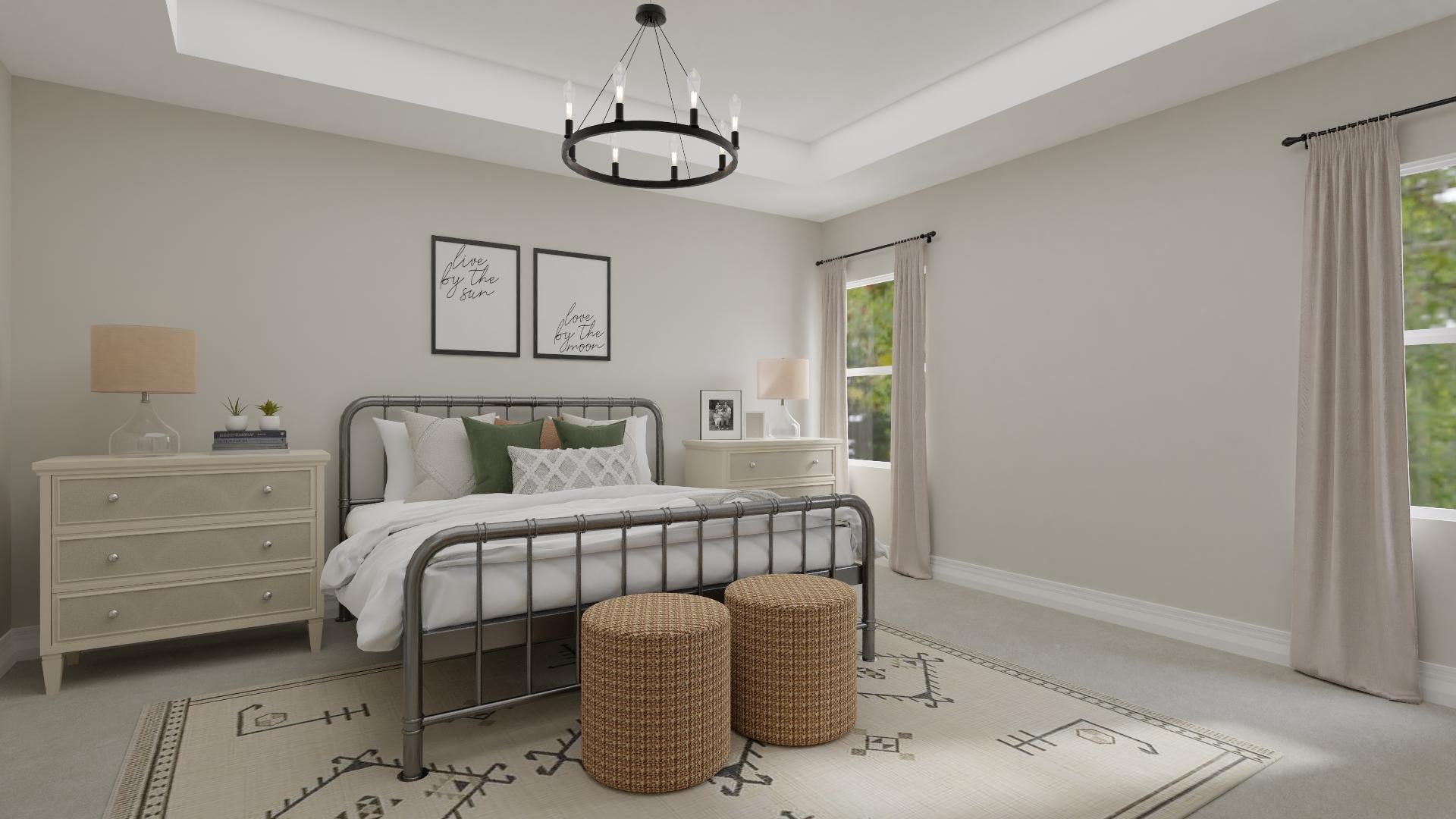 An Industrial Bedroom With Rugged Rustic Accents