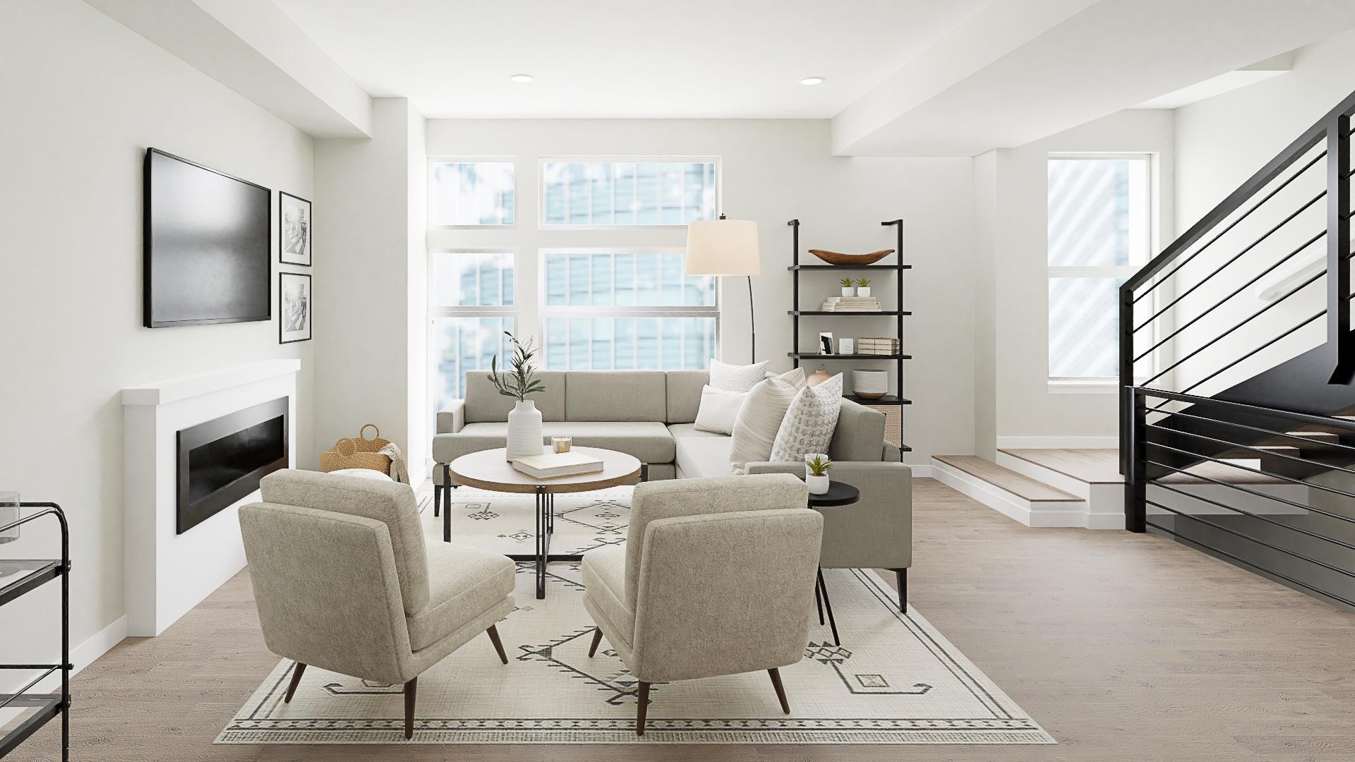 Stylish & Classic: A Modern Living-Dining Room