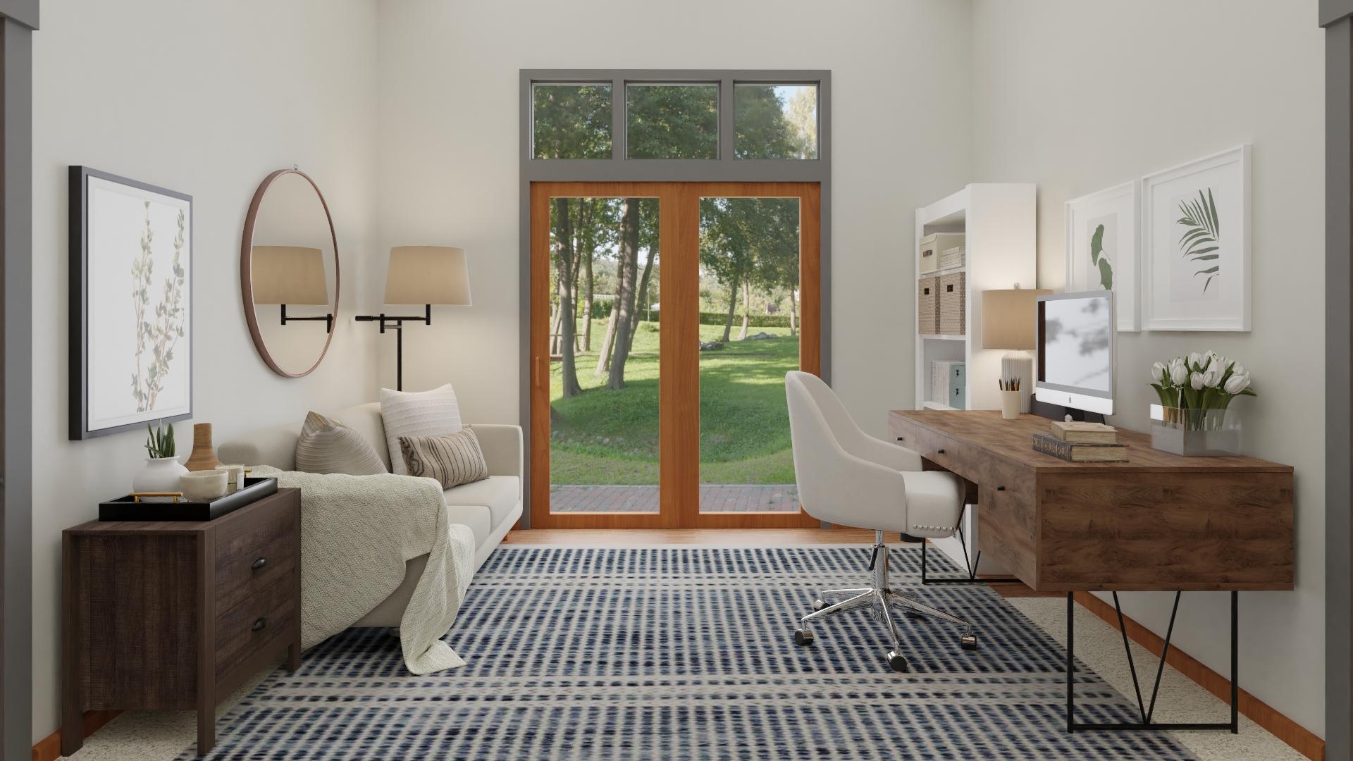 A Transitional Home Office That Welcomes You To Work