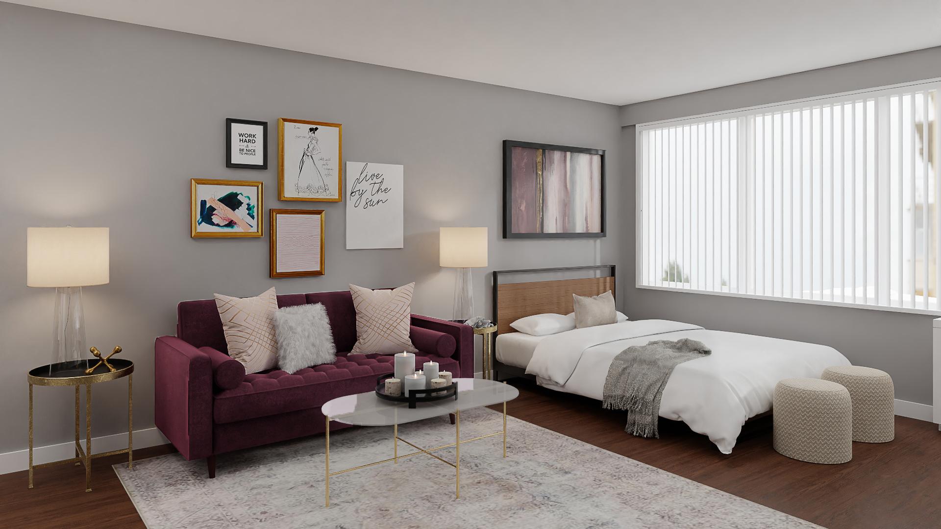 A Cat-Friendly Minimal Glam Studio