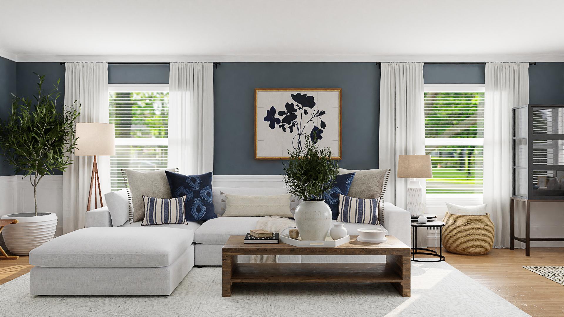 A Beautiful French Country Living Room