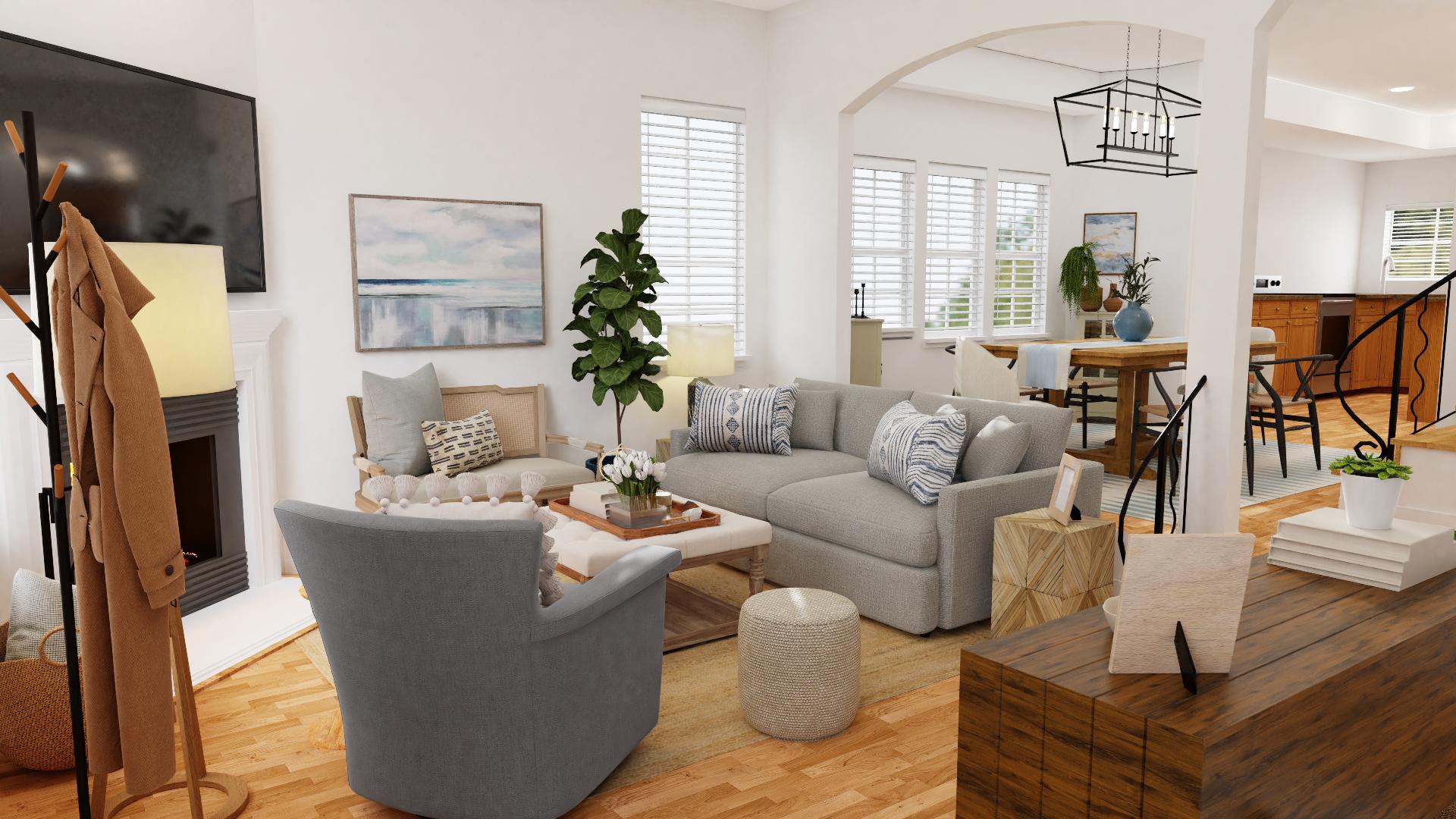 A Soothing French Country Living – Dining Room