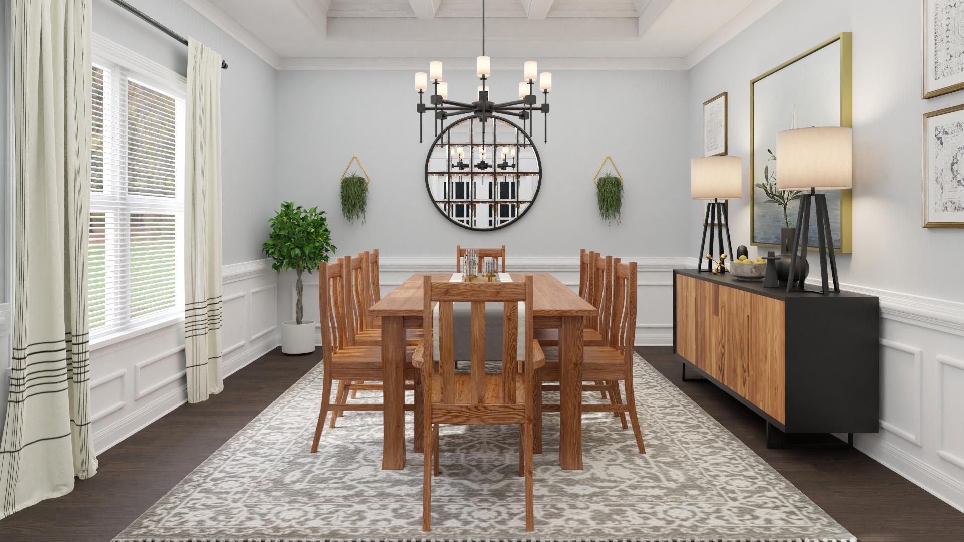 Elegant Yet Simple: A Farmhouse Dining Room